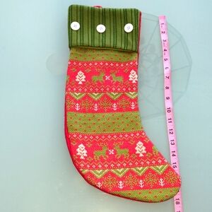 Macy's Christmas Stocking - Reindeer Knit Holiday Stocking Home Decor Gift